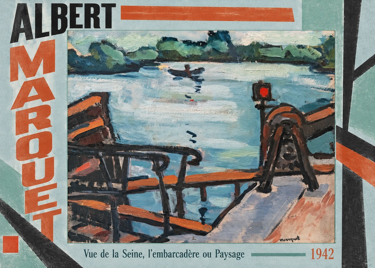 Albert Marquet Vue De La Seine, L'embarcadère Ou Paysage No4 - Póster