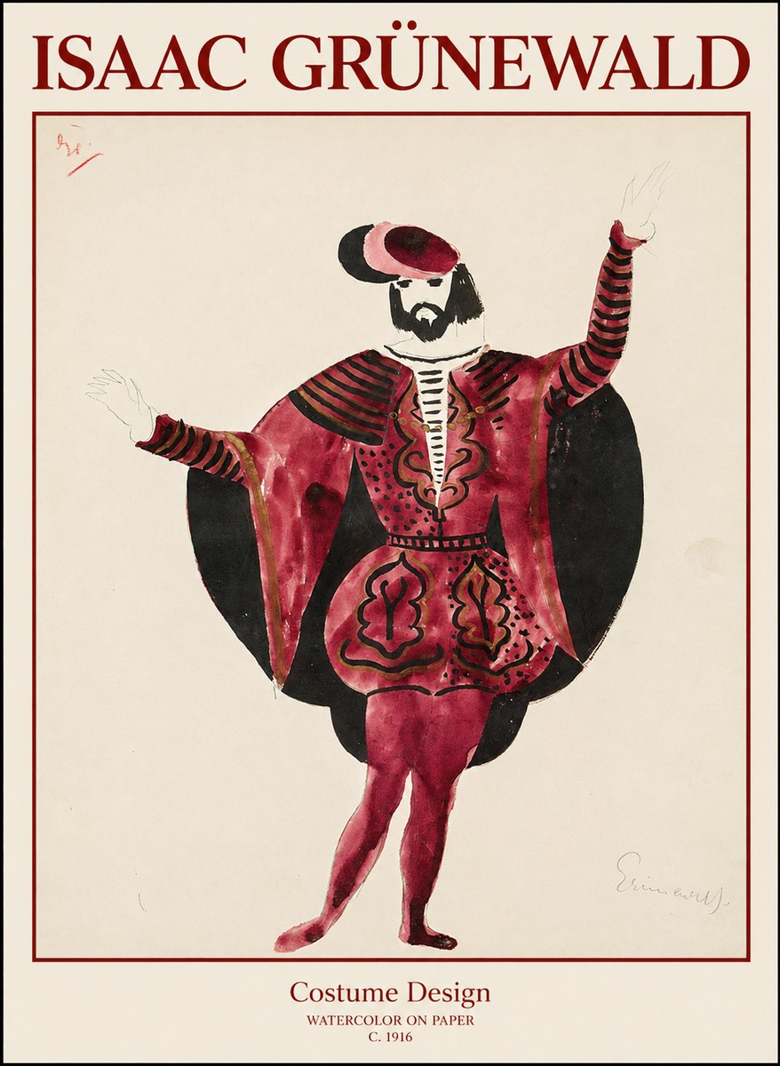 Isaac Grünewald Costume Design II No1 - Póster