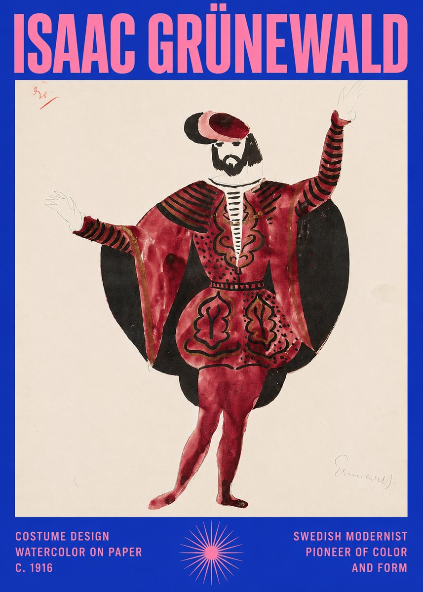 Isaac Grünewald Costume Design II No2 - Póster