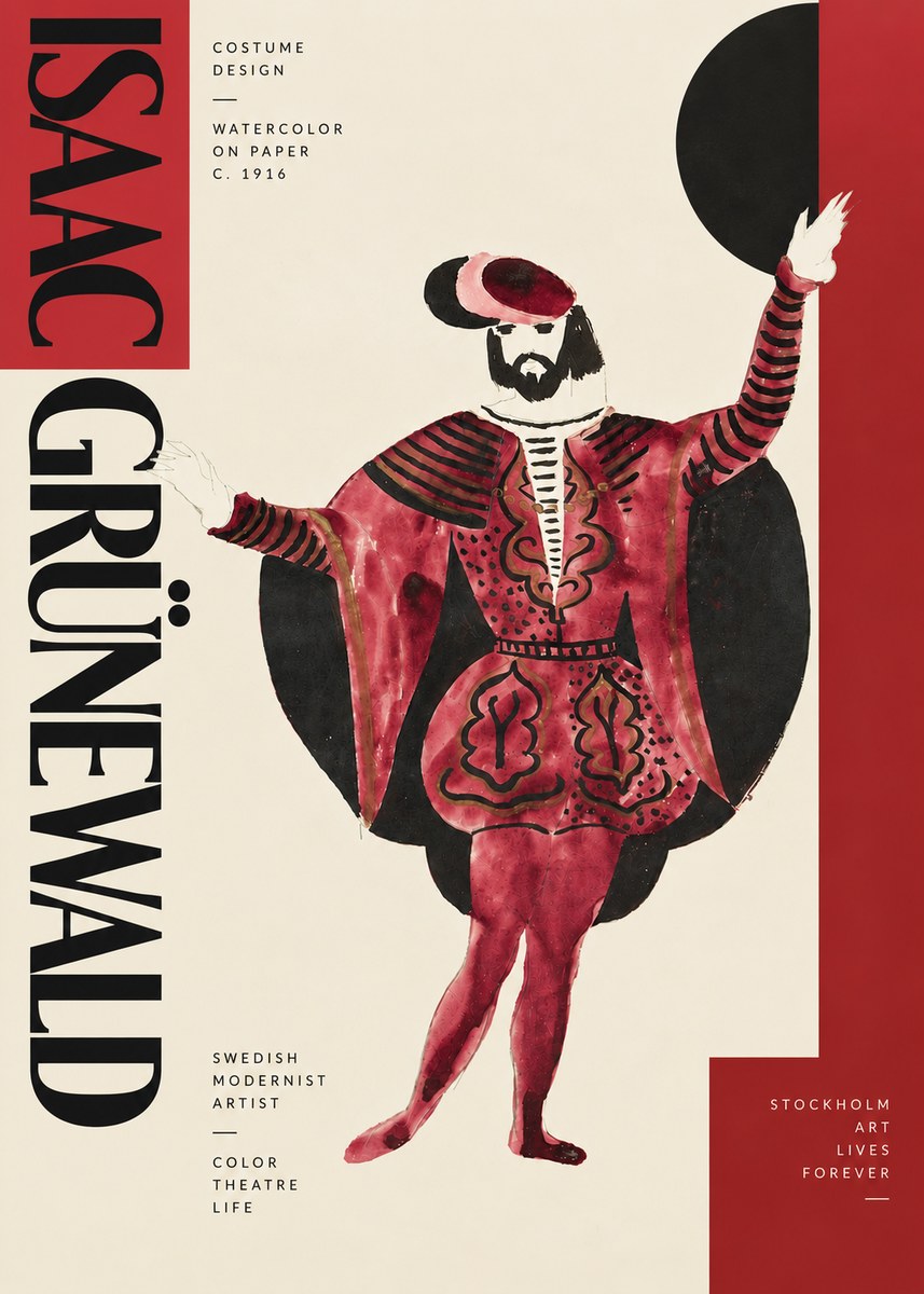 Isaac Grünewald Costume Design II No4 - Póster