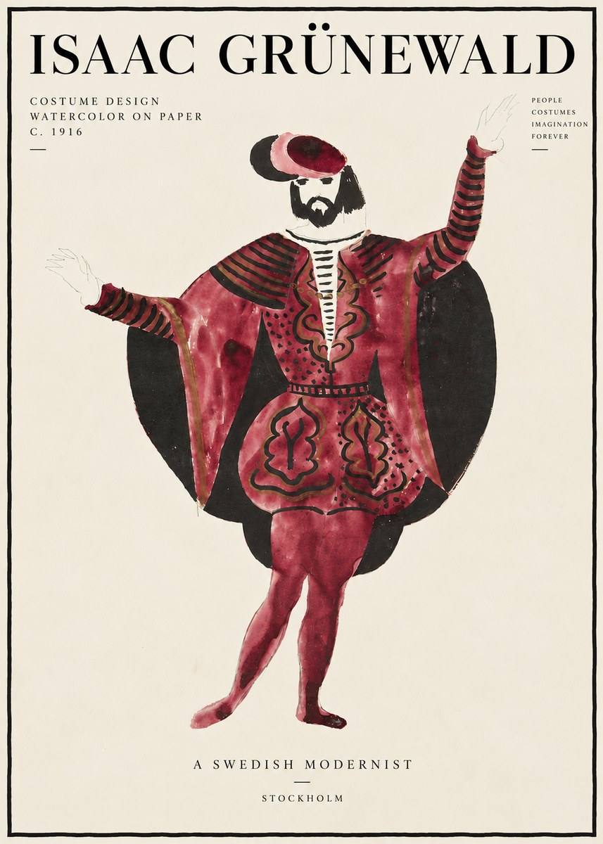 Isaac Grünewald Costume Design II No6 - Póster