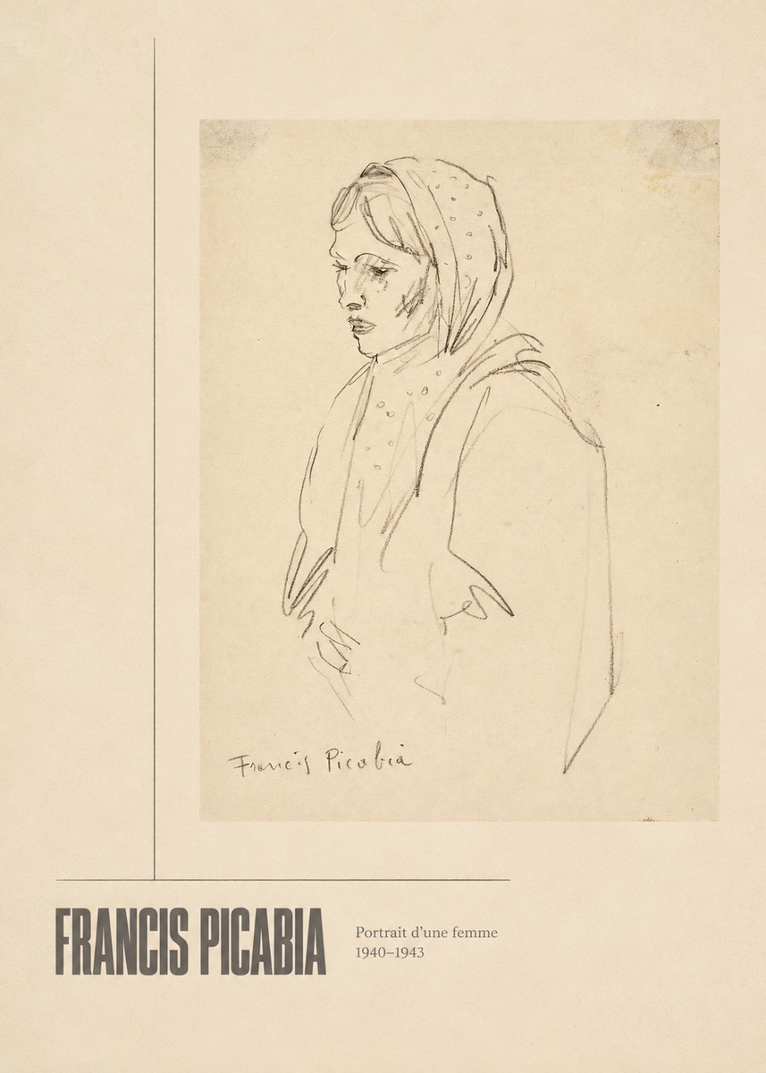 Francis Picabia Portrait D'une Femme No3 - Póster