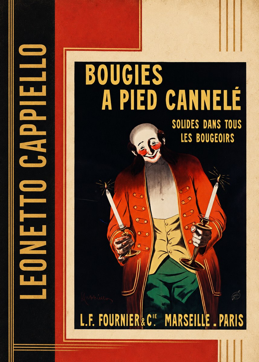 Leonetto Cappiello Bougies a Pied Cannelé No2 - Póster