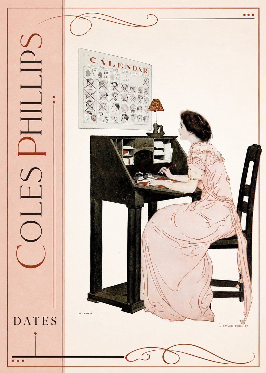 Coles Phillips Dates No2 - Póster