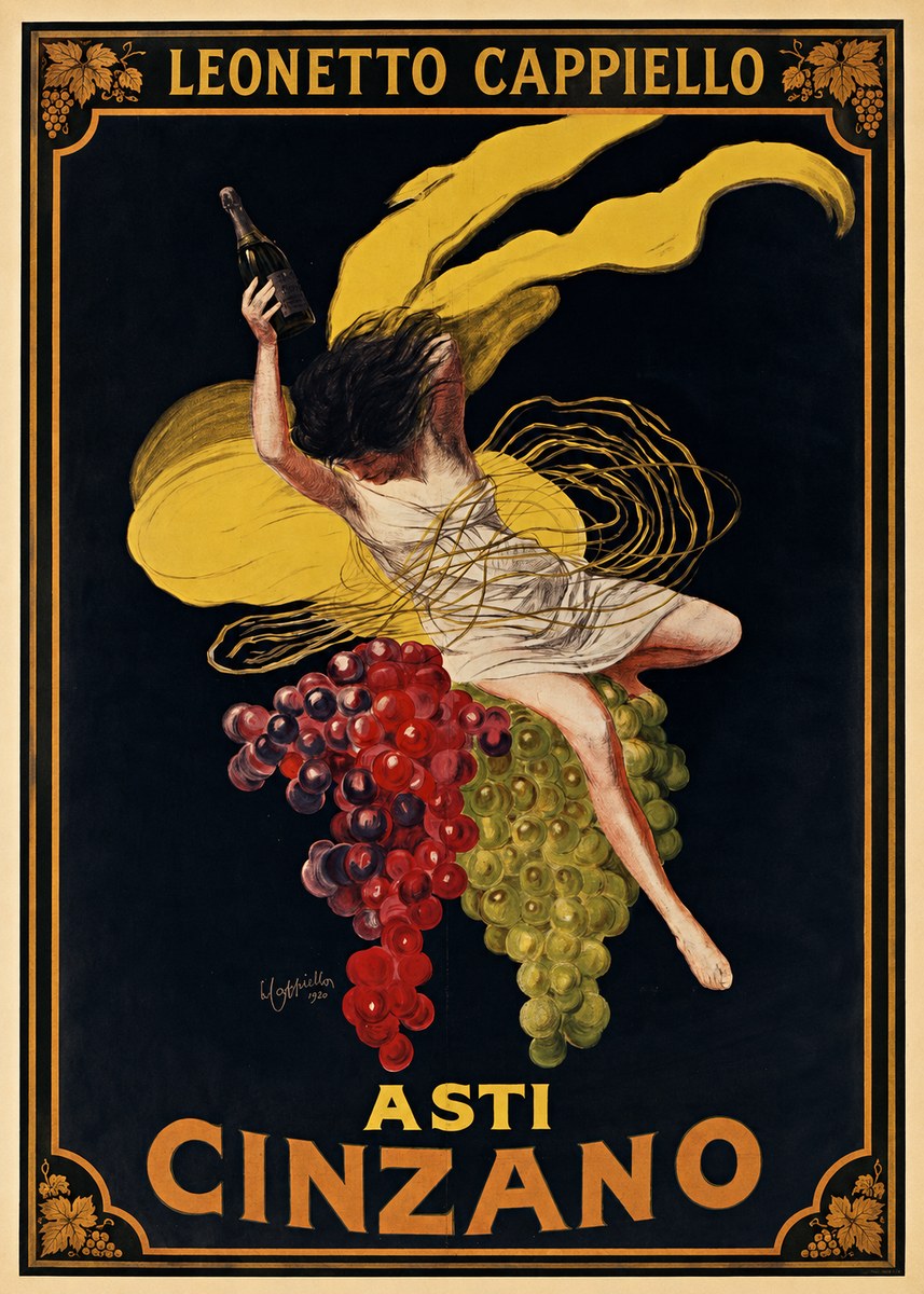 Leonetto Cappiello Asti Cinzano I No1 - Póster