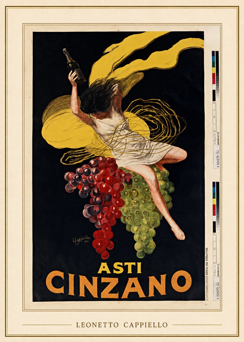 Leonetto Cappiello Asti Cinzano I No3 - Póster