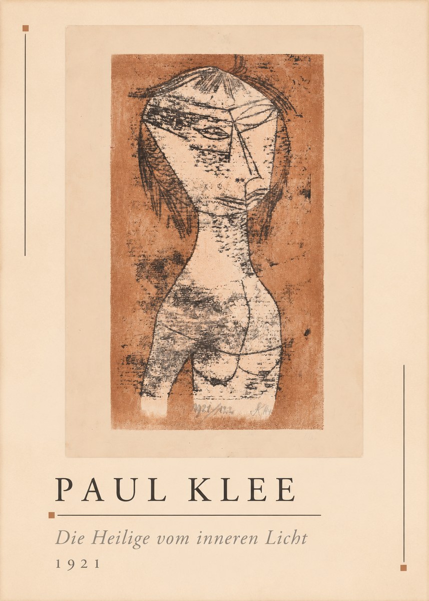 Paul Klee Die Heilige Vom Inneren Licht I No1 - Póster