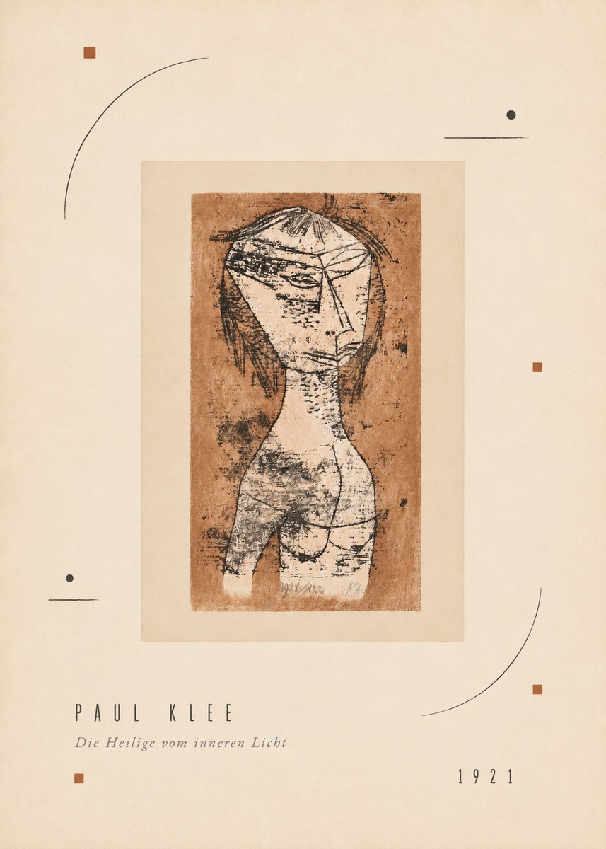 Paul Klee Die Heilige Vom Inneren Licht I No3 - Póster
