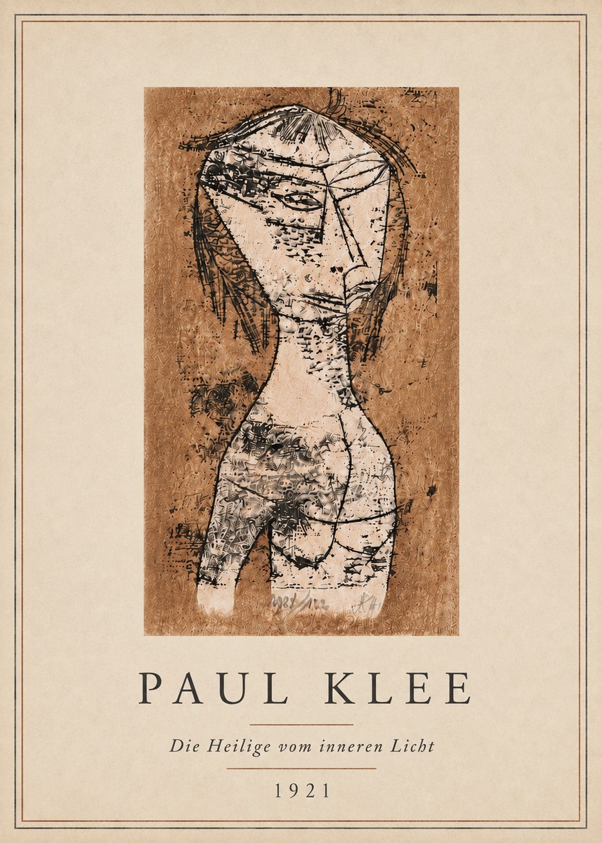 Paul Klee Die Heilige Vom Inneren Licht I No5 - Póster
