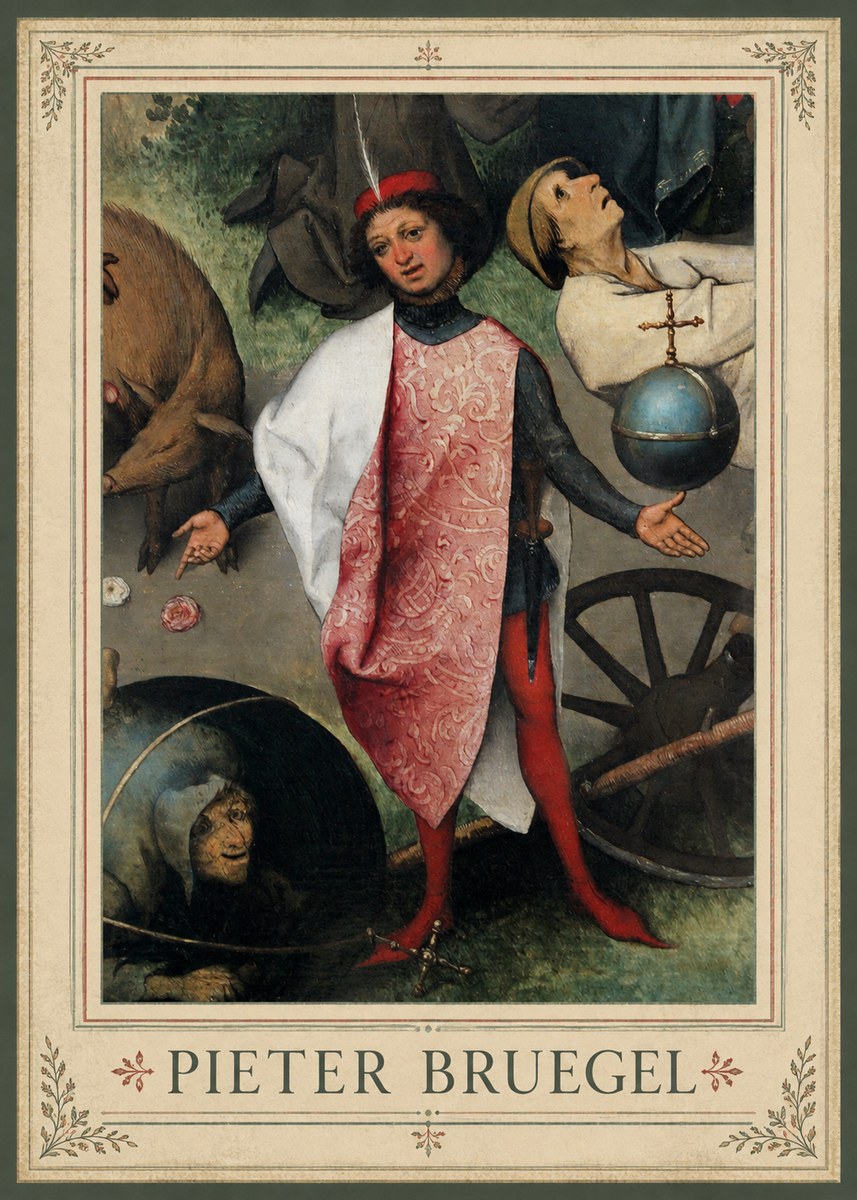 Pieter Bruegel Netherlandish Proverbs II No1 - Póster