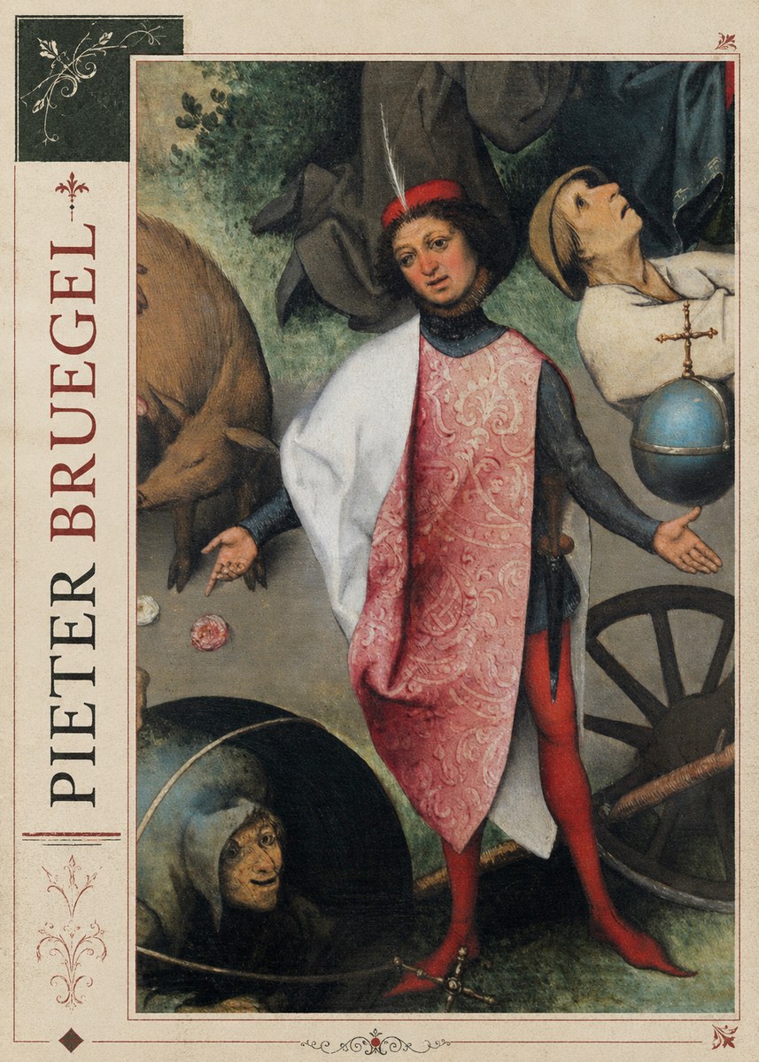 Pieter Bruegel Netherlandish Proverbs II No2 - Póster