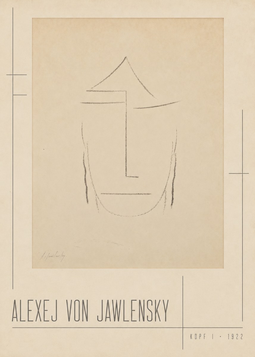 Alexej von Jawlensky Kopf I No2 - Póster