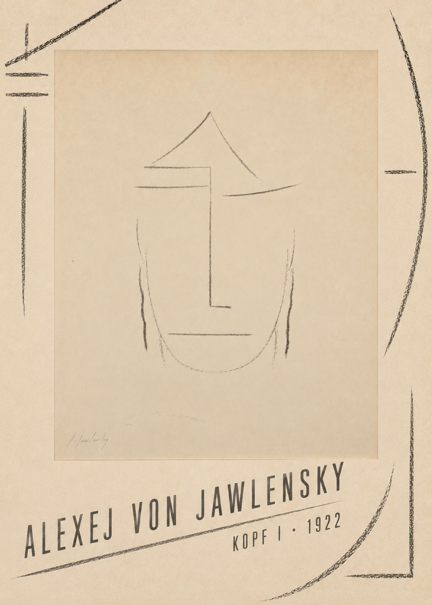 Alexej von Jawlensky Kopf I No4 - Póster