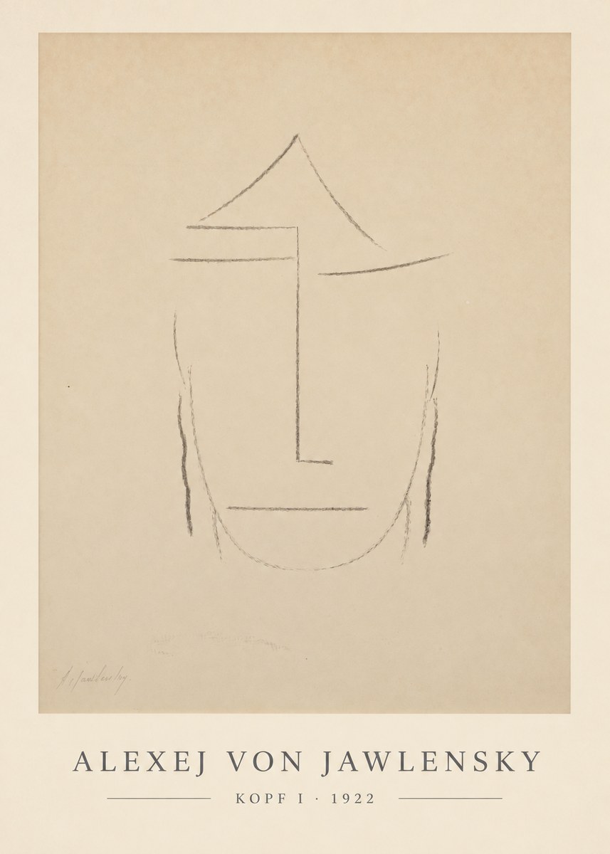 Alexej von Jawlensky Kopf I No6 - Póster