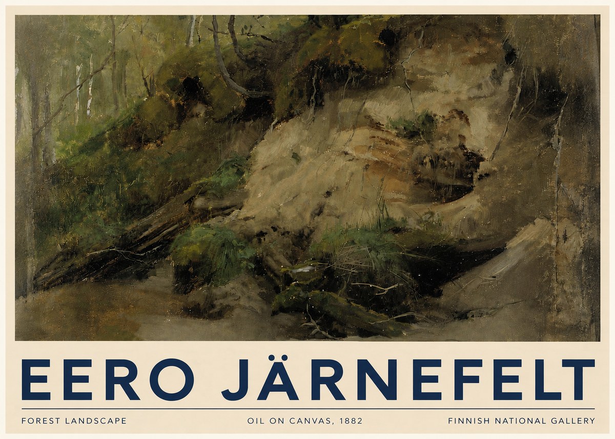 Eero Järnefelt Forest Landscape I No5 - Póster