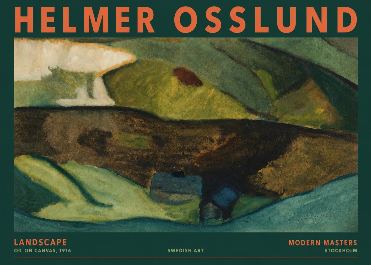 Helmer Osslund Landscape No2 - Póster