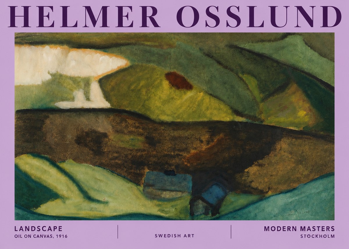 Helmer Osslund Landscape No5 - Póster