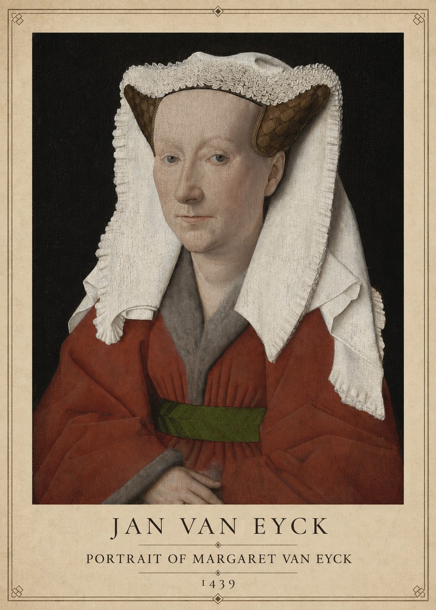 Jan van Eyck Portrait of Margaret Van Eyck I No1 - Póster