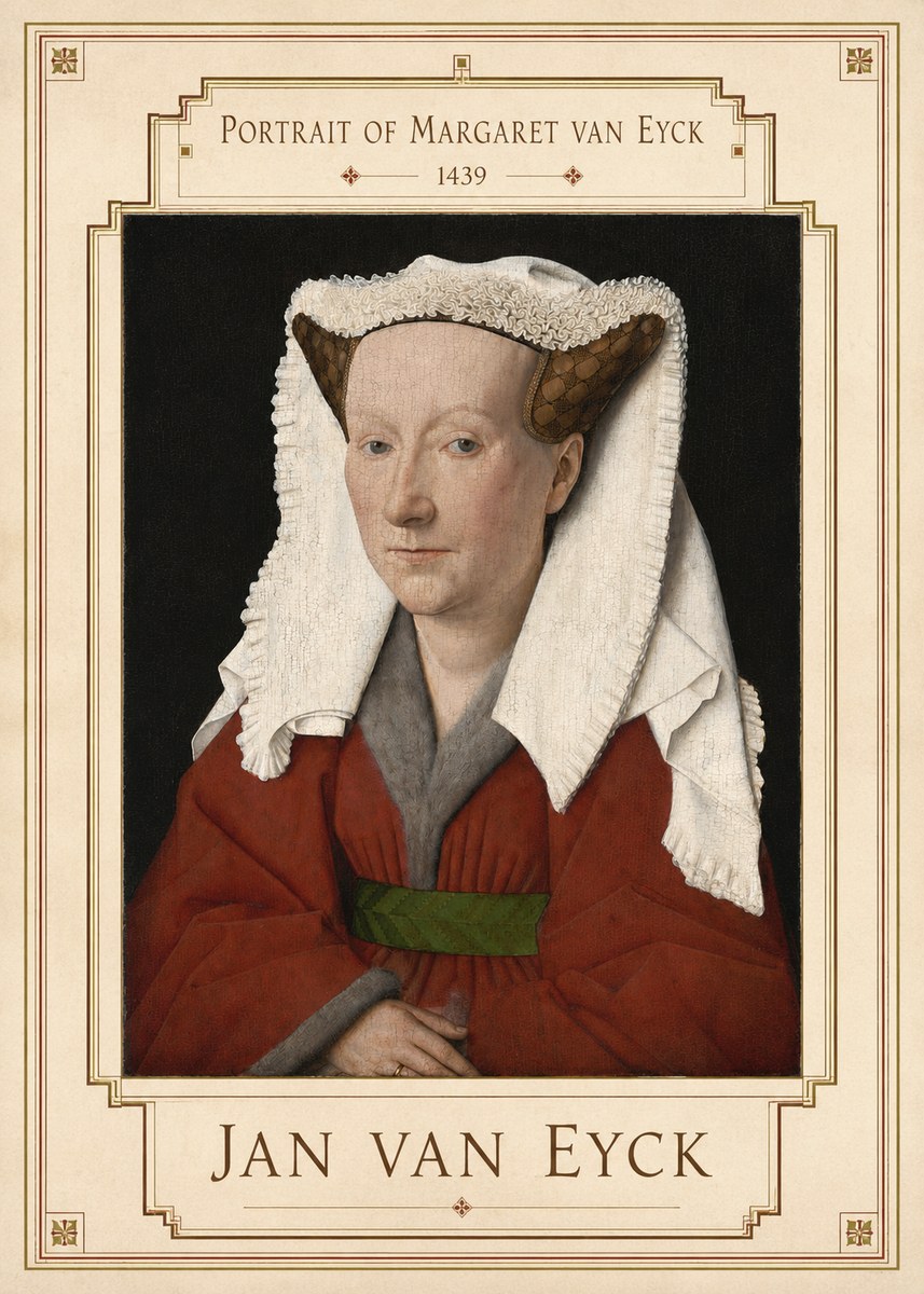Jan van Eyck Portrait of Margaret Van Eyck I No3 - Póster