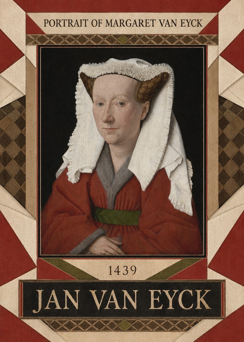Jan van Eyck Portrait of Margaret Van Eyck I No4 - Póster