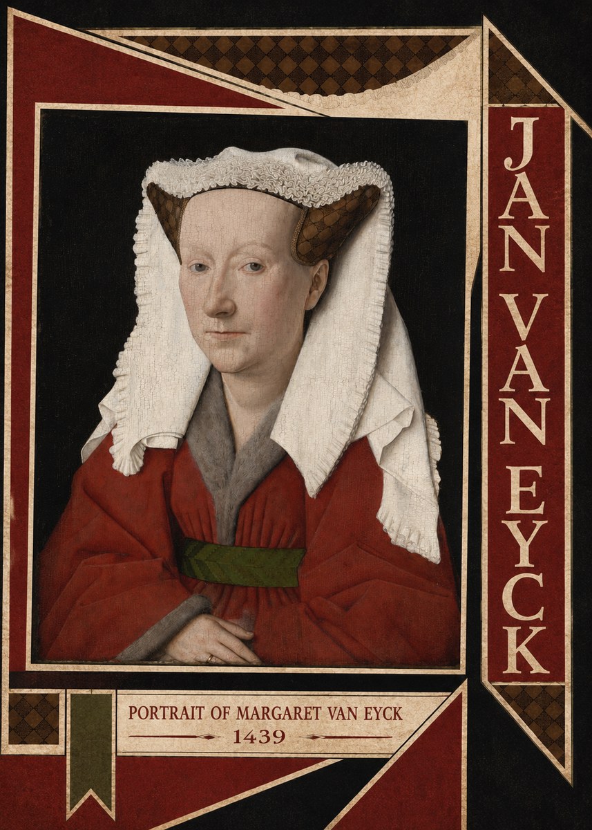 Jan van Eyck Portrait of Margaret Van Eyck I No6 - Póster