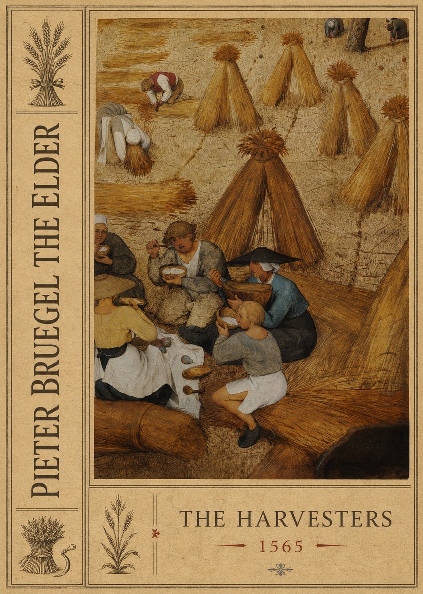 Pieter Bruegel The Harvesters I No2 - Póster