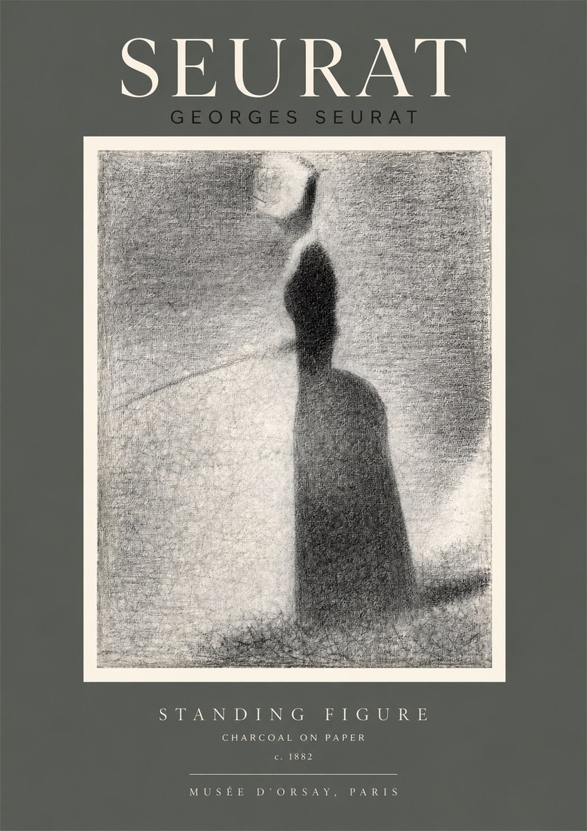 Seurat Standing Figure No2 - Póster