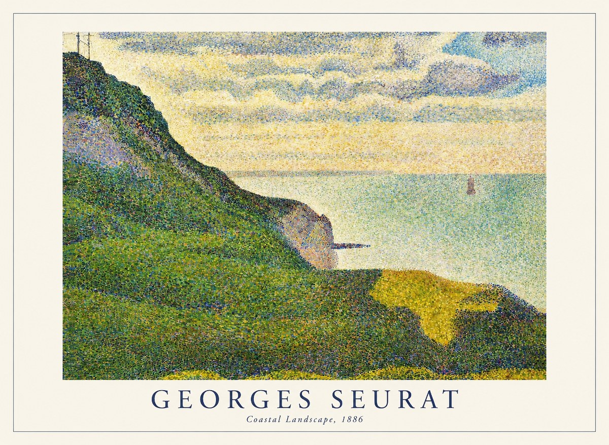 Seurat Coastal Landscape, 1886 No1 - Póster