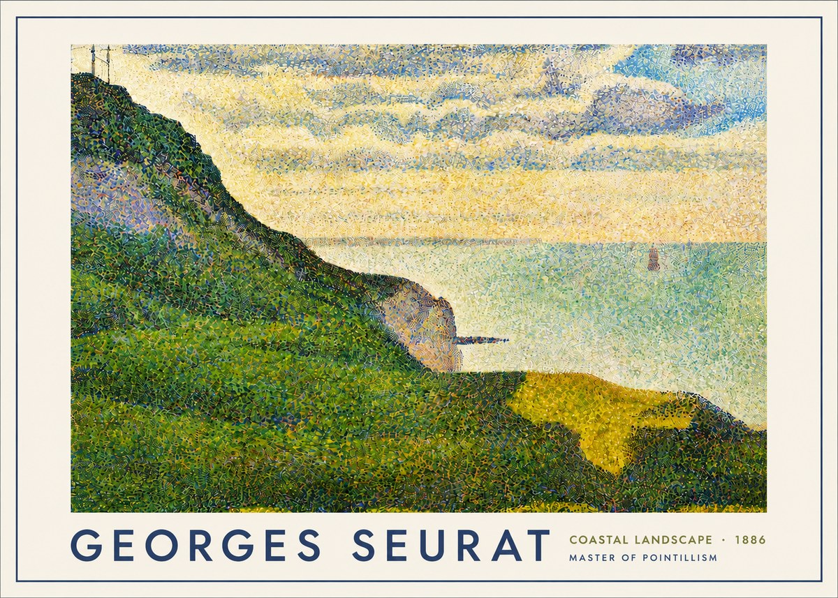 Seurat Coastal Landscape, 1886 No4 - Póster