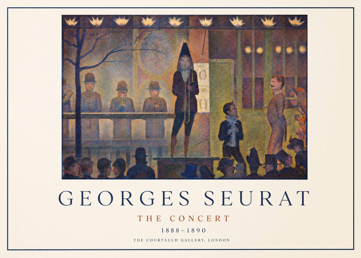 Seurat The Concert No1 - Póster