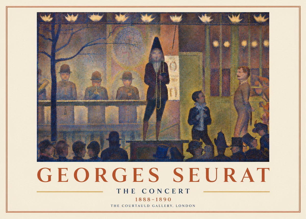 Seurat The Concert No3 - Póster