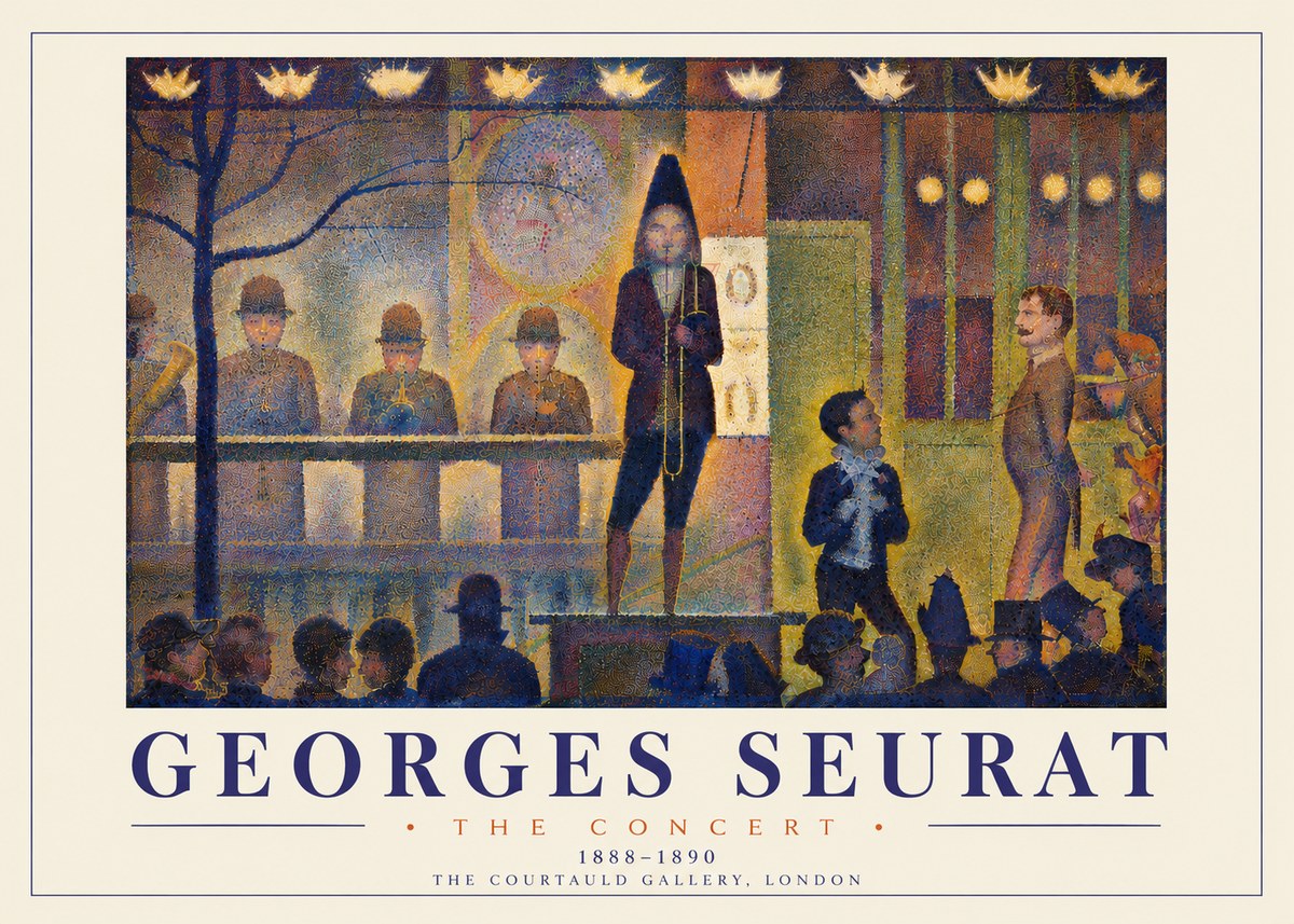 Seurat The Concert No6 - Póster