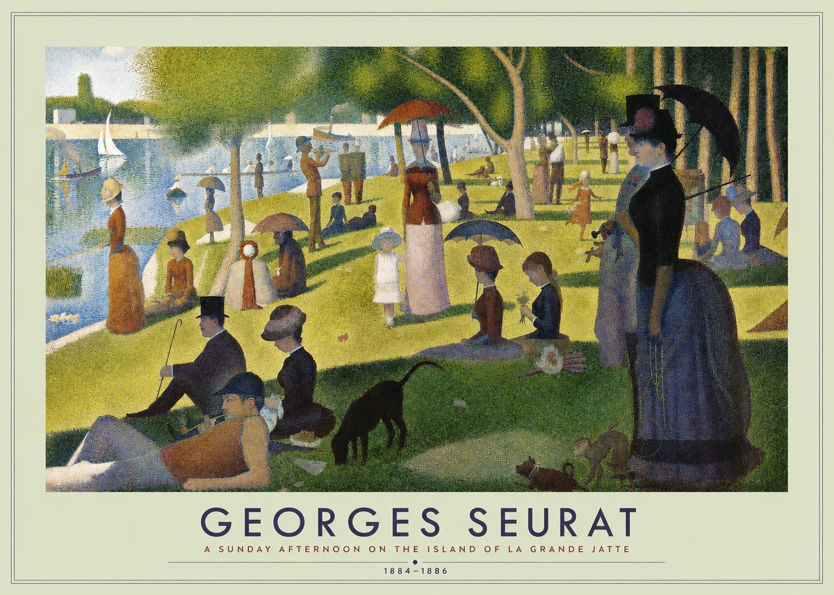 Seurat A Sunday Afternoon on the Island of La Grande Jatte III No2 - Póster