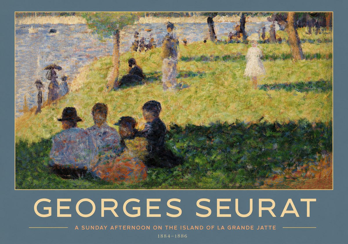 Seurat A Sunday Afternoon on the Island of La Grande Jatte IV No2 - Póster