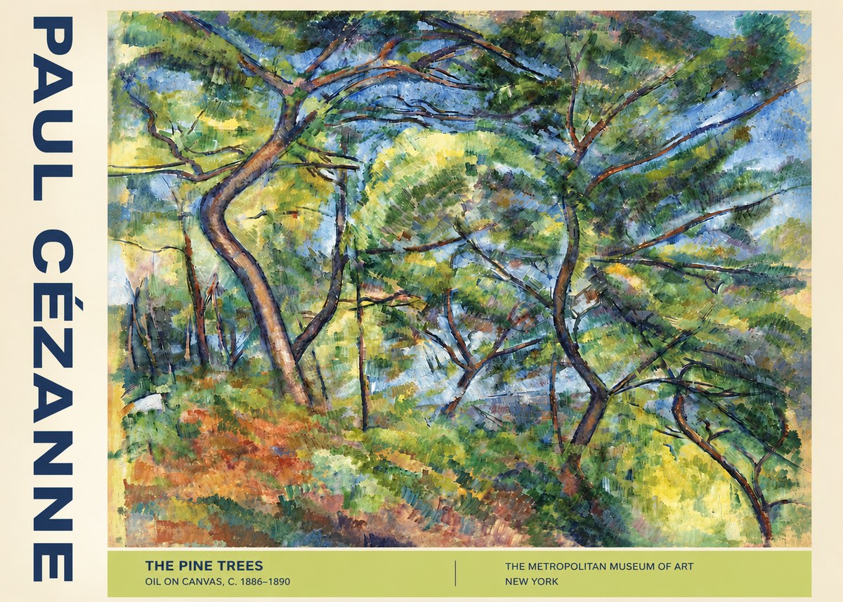 Paul Cézanne The Pine Trees No4 - Póster