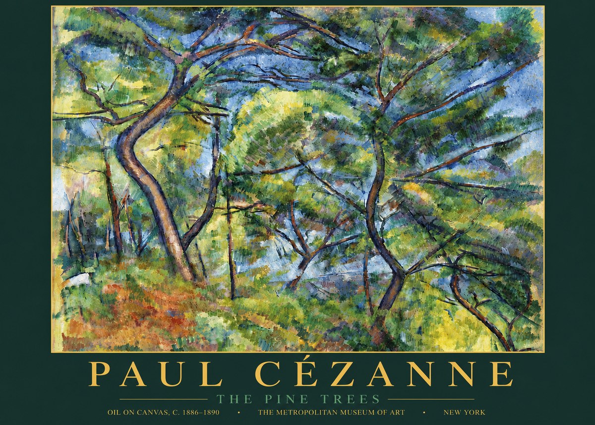 Paul Cézanne The Pine Trees No5 - Póster