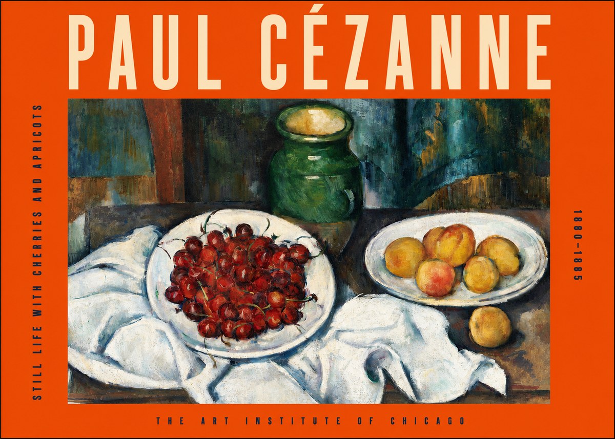Paul Cézanne Still Life with Cherries and Apricots No2 - Póster
