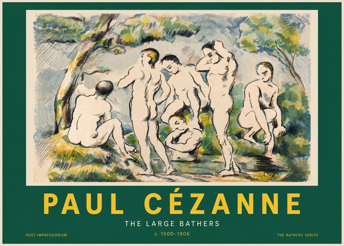 Paul Cézanne The Large Bathers I No2 - Póster
