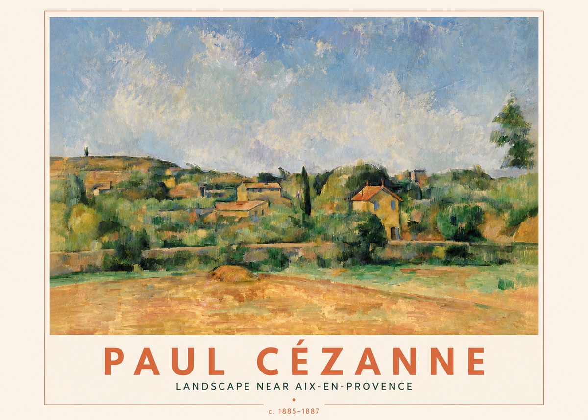 Paul Cézanne Landscape Near Aix-en-provence I No4 - Póster