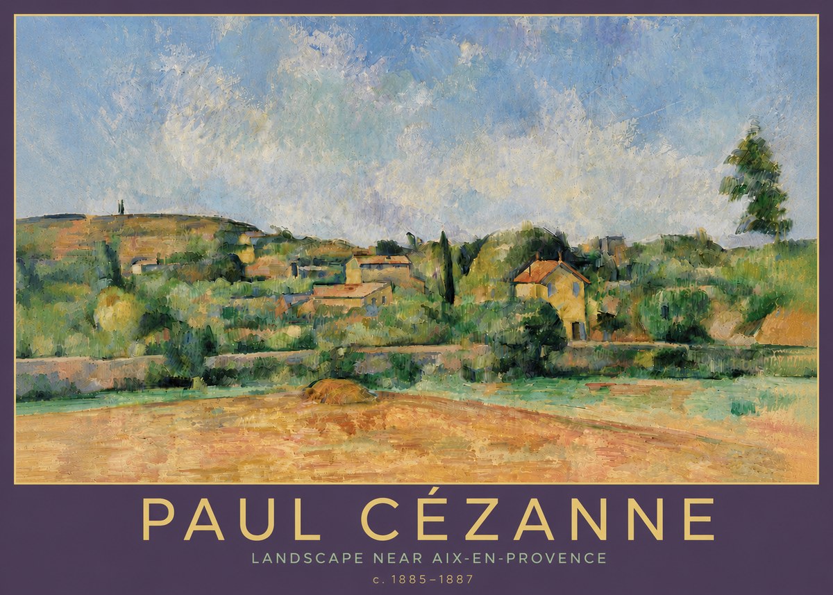 Paul Cézanne Landscape Near Aix-en-provence I No6 - Póster
