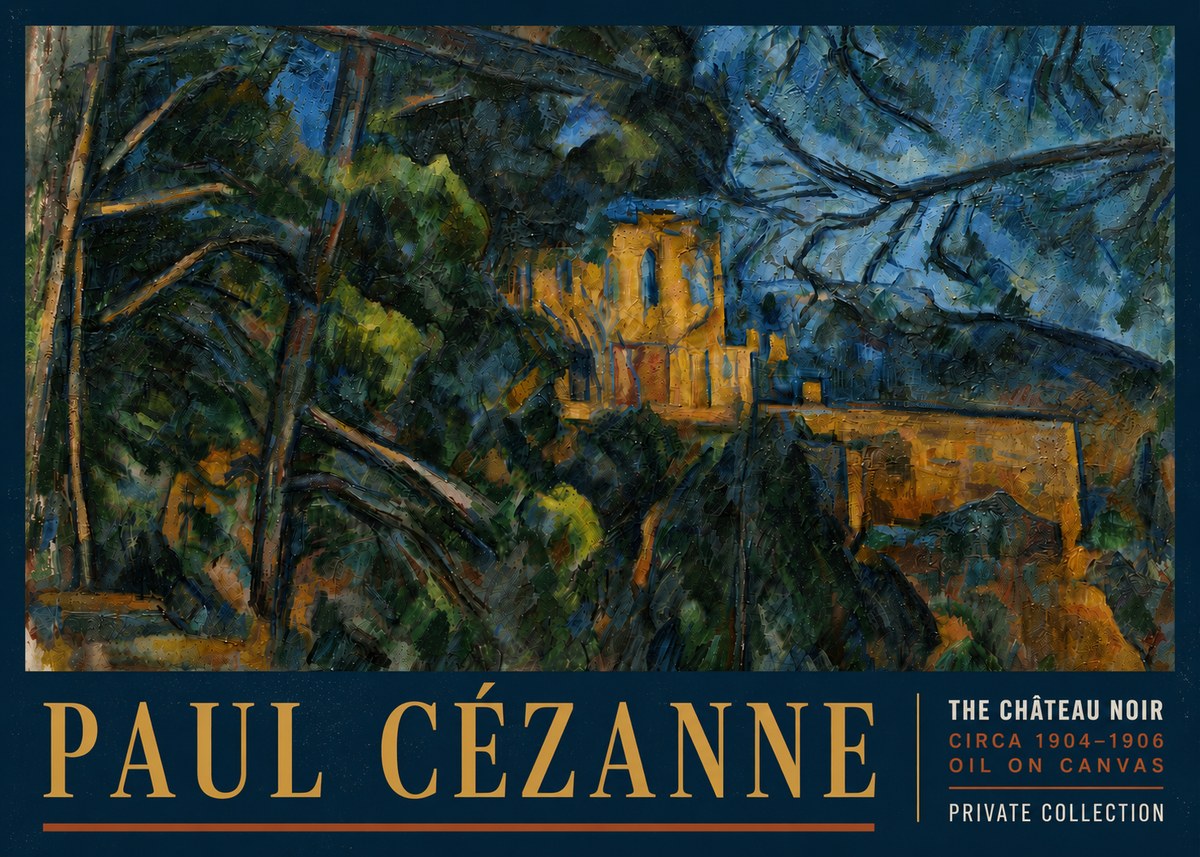 Paul Cézanne The Château Noir No6 - Póster