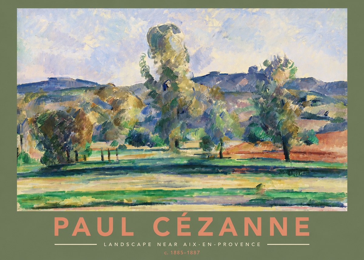 Paul Cézanne Landscape Near Aix-en-provence II No2 - Póster
