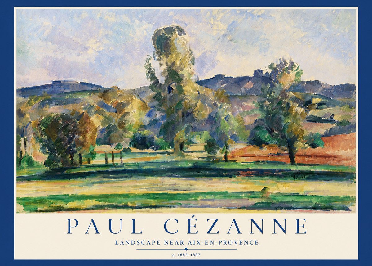 Paul Cézanne Landscape Near Aix-en-provence II No3 - Póster
