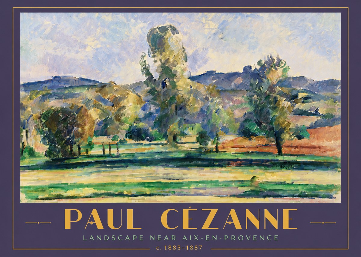Paul Cézanne Landscape Near Aix-en-provence II No5 - Póster