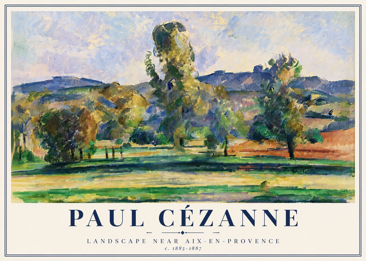 Paul Cézanne Landscape Near Aix-en-provence II No6 - Póster