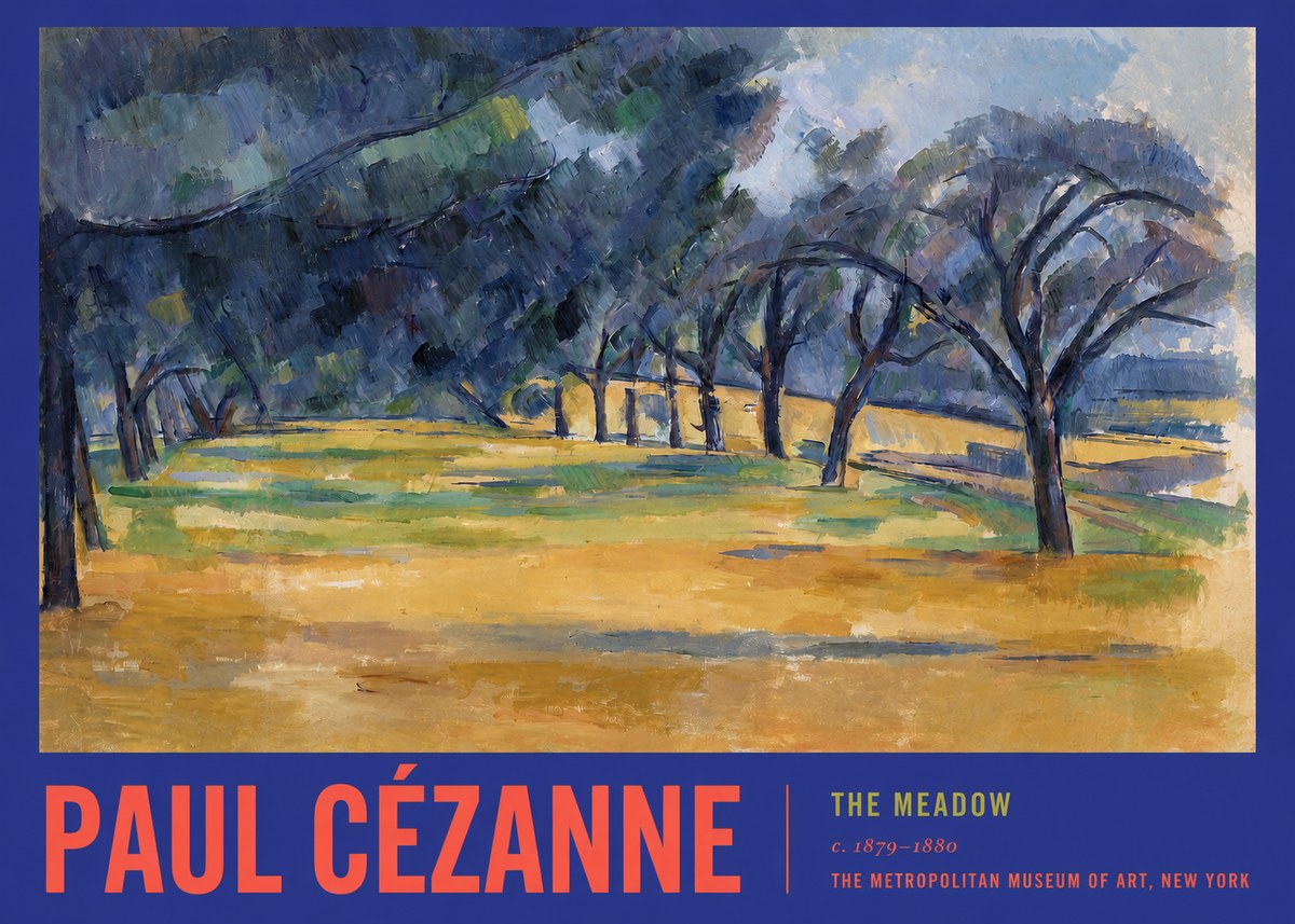 Paul Cézanne The Meadow No2 - Póster