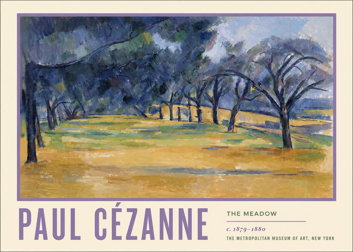 Paul Cézanne The Meadow No5 - Póster