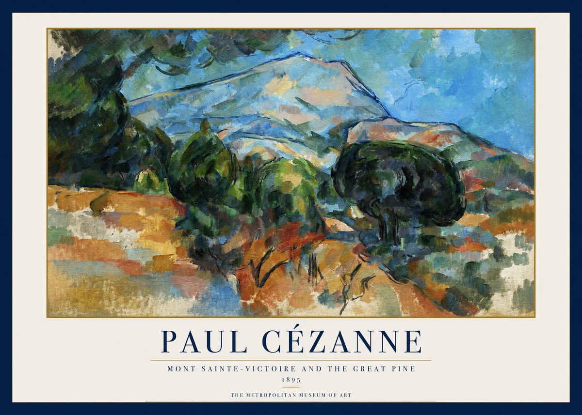 Paul Cézanne Mont Sainte-victoire and the Great Pine No1 - Póster