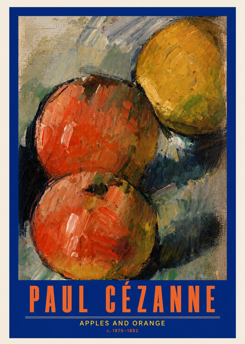 Paul Cézanne Apples and Orange No2 - Póster