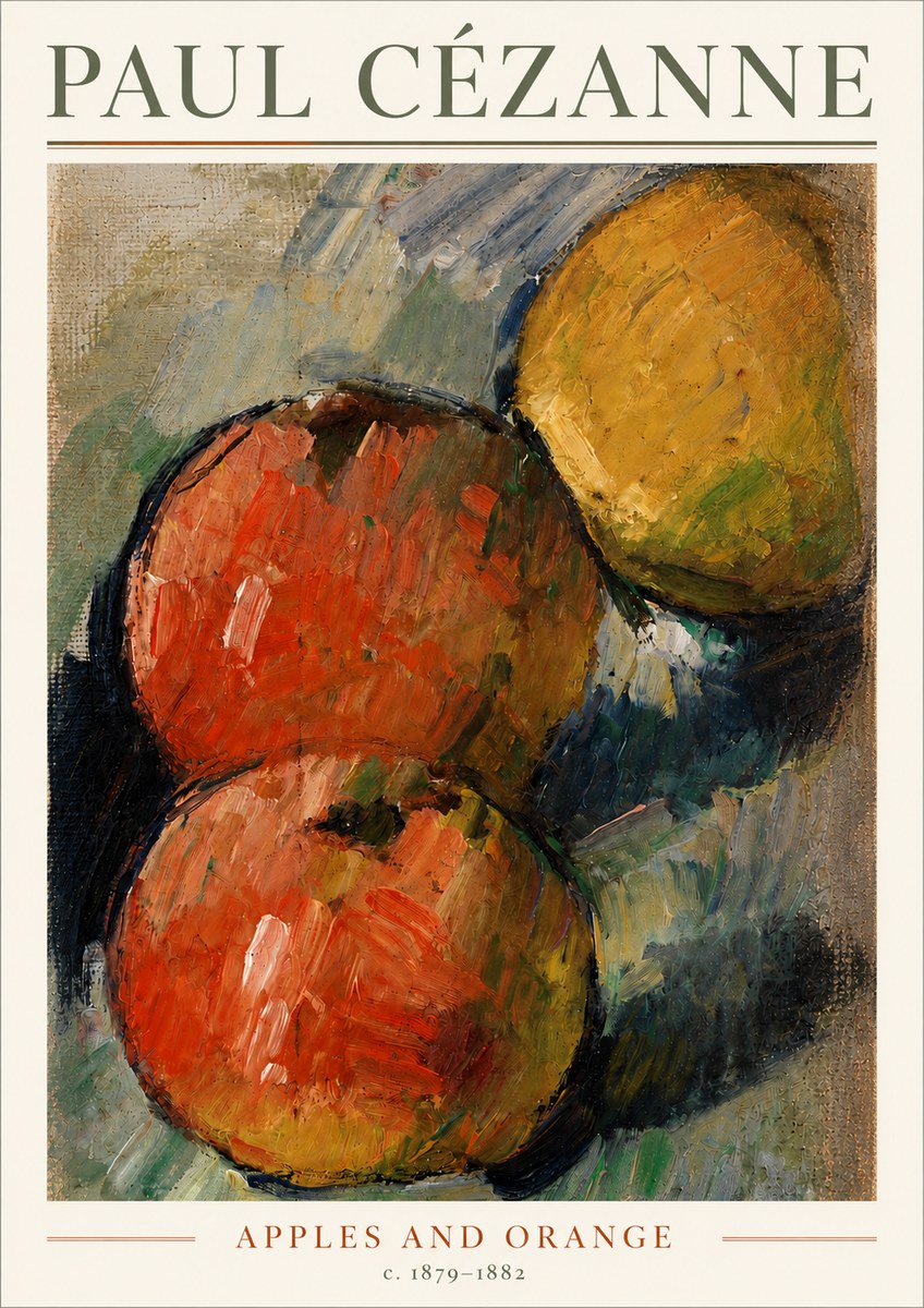 Paul Cézanne Apples and Orange No3 - Póster